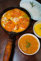 Moqueca de Camarão - Comida - Food - Refeição - Almoço - Frutos do Mar