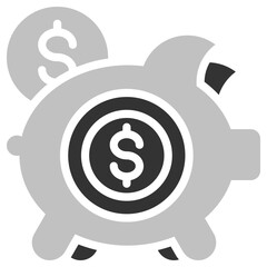 Save money icon isolated on white background. vector illustration icon for business, accounting financial and other business