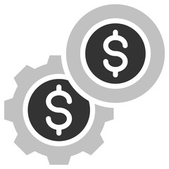 Management icon isolated on white background. vector illustration icon for business, accounting financial and other business