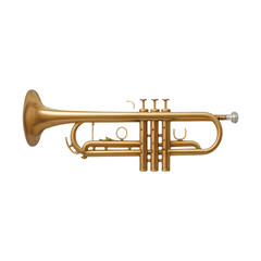 Fototapeta premium PNG Classic brass trumpet instrument image.