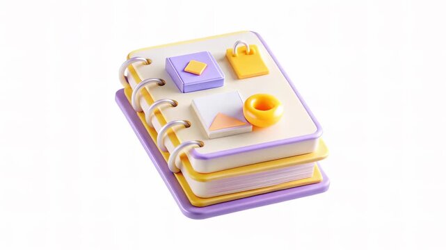 A colorful stack of notepads with a blank label for notes or reminders.