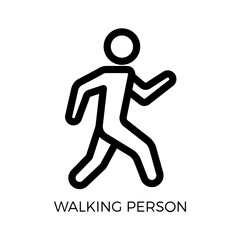 Sustainable Lifestyle Walking Person