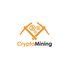 Crypto Mining Logo Templates Simple