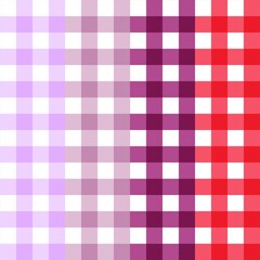 Colorful gradient checkered pattern with shades from soft purple to bright red. Seamless pattern with colorful checkered background. Seamless checkered pattern tartan background. 