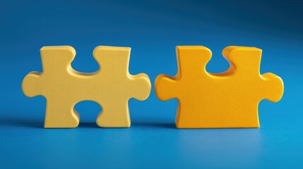 Fototapeta premium Puzzle. Business strategy, success solution, jigsaw games symbol. Idea metaphor. Creative idea, connection, challenge, partnership, teamwork, match