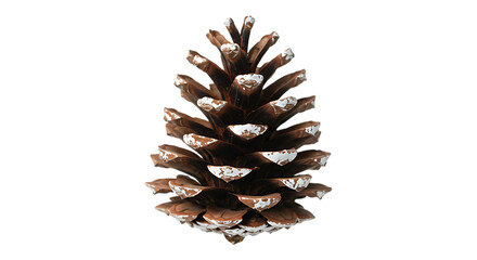 pine cone on white transparent background
