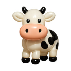 PNG Cute cartoon cow illustration.
