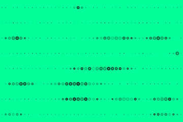 Abstract green background with repetitive geometric gear and dot pattern for digital design and modern technology concepts.