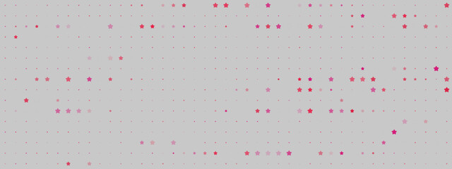 Subtle Pink and Red Star and Dot Pattern on Light Gray Background for Modern Design and Decorative Use