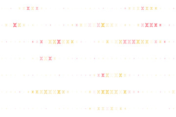 Abstract digital pattern with glowing geometric shapes in horizontal lines, creating a modern and dynamic visual texture on a dark background.