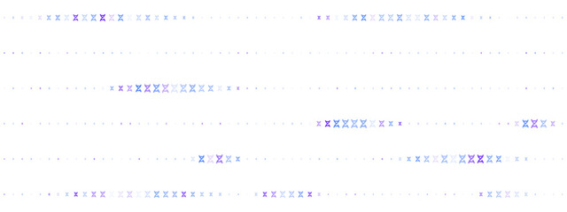 Abstract digital background with glowing blue and purple X-shapes forming a futuristic pattern on a dark screen, representing data or technology.