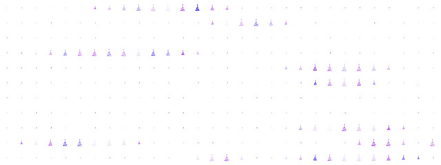 Abstract digital pattern of stylized chess pawns in shades of purple and blue on a dark background, representing strategy, technology, and intellectual pursuits.