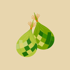 Cultural food wrap icon vector