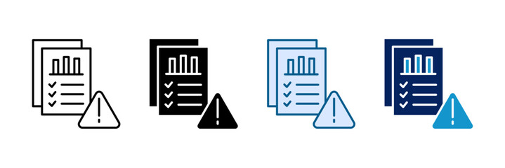 Risk Analysis Icon Set Multiple Style Collection