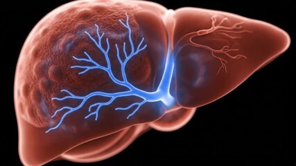 Liver Anatomy Illustration Understanding Human Liver Function Health and Disease Detailed Visualization for Medical