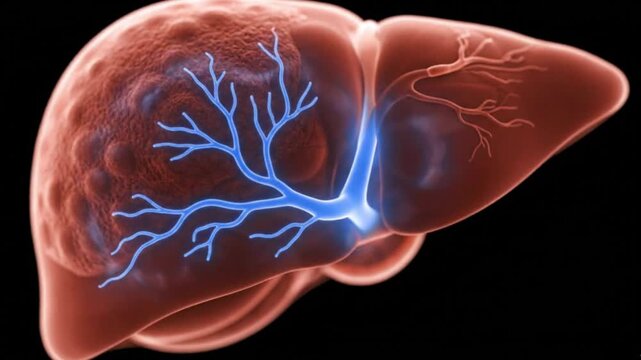 Liver Anatomy Illustration Understanding Human Liver Function Health and Disease Detailed Visualization for Medical