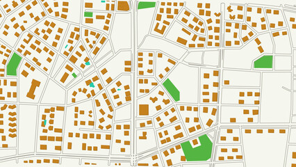 Colorful Vector City Map Illustration: Detailed Urban Layout with Streets, Buildings, Rivers & Parks &ndash; Editable Graphic Design 2