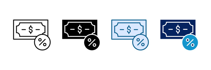 Payroll Tax Icon Set Multiple Style Collection