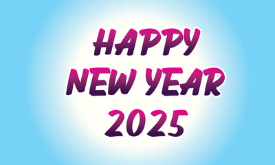  Festive happy new year celebration graphic with bold typography