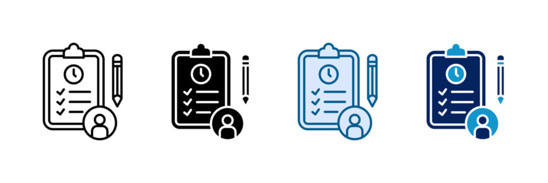 Task List Icon Set Multiple Style Collection
