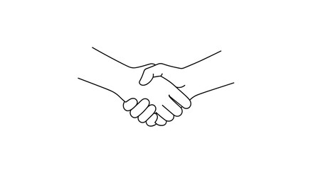 Illustration of a handshake, symbolizing agreement and trust