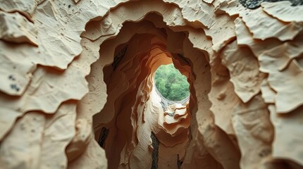 the cave