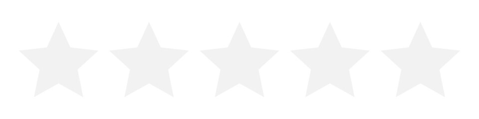 星評価アイコン（ベクター）0／5点