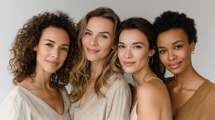 Diverse Group of Women Standing Together