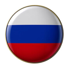 Naklejka premium A pin button of Russia PNG 