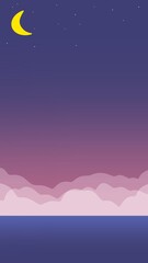 night sky with stars background illustration