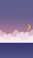night sky with stars background illustration