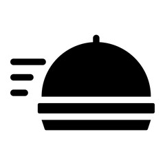 delivery restaurant cloche icon