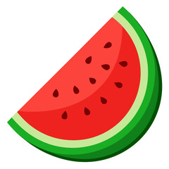 Half Watermelon Vector