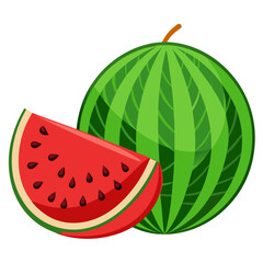 Watermelon Slice Vector