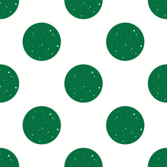 Fototapeta premium Festive Christmas background with textured green dots.