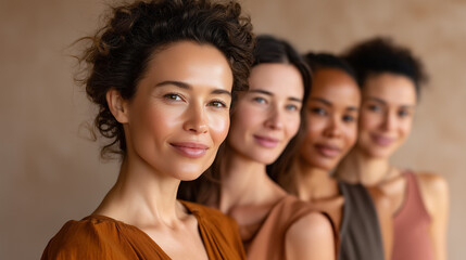 Obraz premium Beauty Multi-Ethnic Group of Women