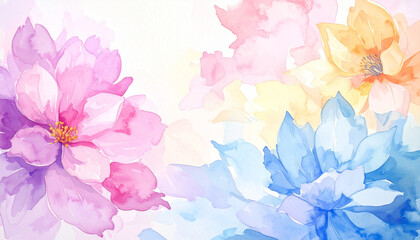 watercolor flowers