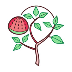 Watermelon Branch Line Art