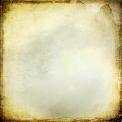 Yellowed parchment texture with dark burnt edges and soft center