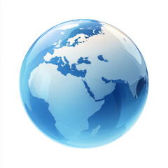 Naklejka premium blue globe icon