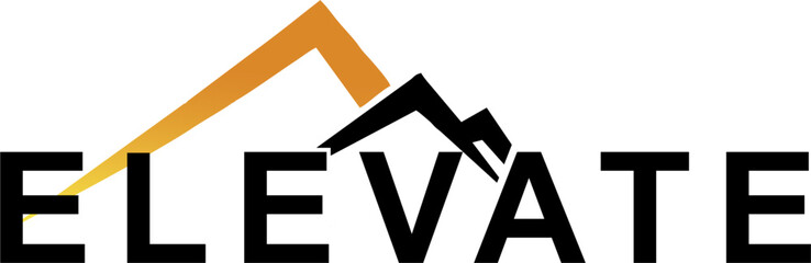 Creative Elevate Logo with Upward Arrow
