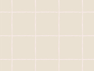 手描き方眼 タイル シームレスパターン ベージュ