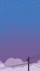 winter landscape with snow