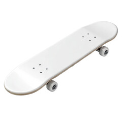 Plain White Skateboard