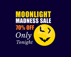 Moonlight madness halloween spooky night sale