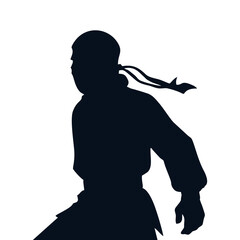 Ninja Silhouette Profile Icon
