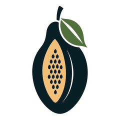 Papaya Icon Silhouette