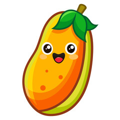 Cartoon Papaya Vector