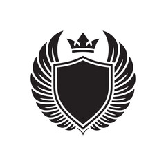 Obraz premium Modern Crest Logo Design, Shield and Emblem Symbol, Royal and Premium Branding for Company, Sports or Security Identity