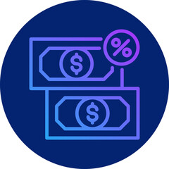 Tax icon for economy macro, business, website, application, printing, document, poster design, etc